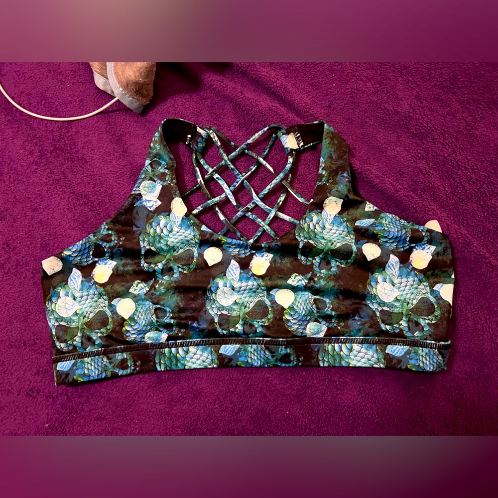 Mermaid skulls bra